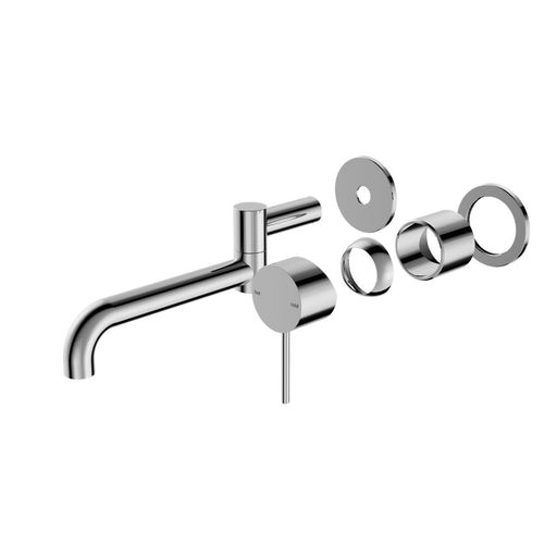 Nero Mecca Wall Basin/Bath Mixer Swivel Spout 225mm (Trim Kit Only) - Chrome-NR221910rTCH-blue-leaf-bathware