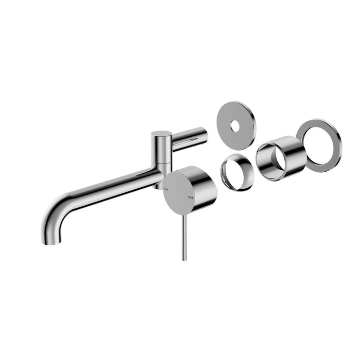 Nero Mecca Wall Basin/Bath Mixer Swivel Spout 225mm (Trim Kit Only) - Chrome-NR221910rTCH-blue-leaf-bathware