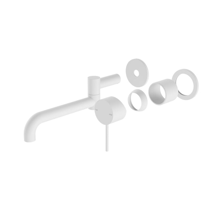 Nero Mecca Wall Basin/Bath Mixer Swivel Spout 225mm (Trim Kit Only) - Matte White-NR221910rTMW-blue-leaf-bathware