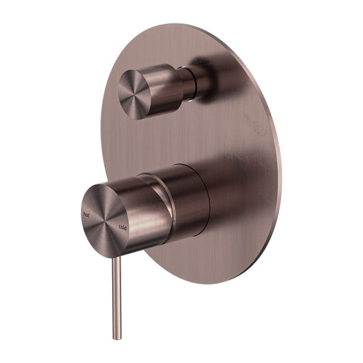 Nero Mecca Shower Mixer With Diverter - Brushed Bronze-NR221911aBZ-blue-leaf-bathware