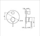 Nero Mecca Shower Mixer With Diverter (Trim Kit Only) - Matte White-NR221911aTMW-blue-leaf-bathware