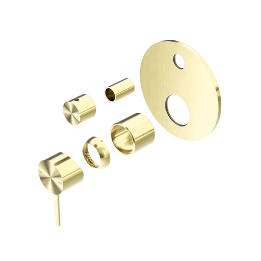 Nero Mecca Shower Mixer With Diverter (Trim Kit Only) - Brushed Gold-NR221911aTBG-blue-leaf-bathware