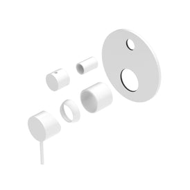 Nero Mecca Shower Mixer With Diverter (Trim Kit Only) - Matte White-NR221911aTMW-blue-leaf-bathware