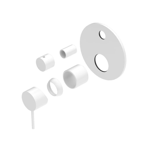 Nero Mecca Shower Mixer With Diverter (Trim Kit Only) - Matte White-NR221911aTMW-blue-leaf-bathware