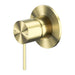 Nero Mecca Shower Mixer 80mm Plate - Brushed Gold-NR221911BG-blue-leaf-bathware