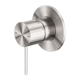 Nero Mecca Shower Mixer 80mm Plate - Brushed Nickel-NR221911BN-blue-leaf-bathware