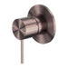 Nero Mecca Shower Mixer 80mm Plate - Brushed Bronze-NR221911BZ-blue-leaf-bathware