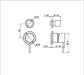 Nero Mecca Shower Mixer With Diverter Separate Back Plate (Trim Kit Only) - Gun Metal-NR221911sTGM-blue-leaf-bathware