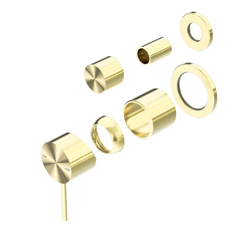 Nero Mecca Shower Mixer With Diverter Separate Back Plate (Trim Kit Only) - Brushed Gold-NR221911sTBG-blue-leaf-bathware