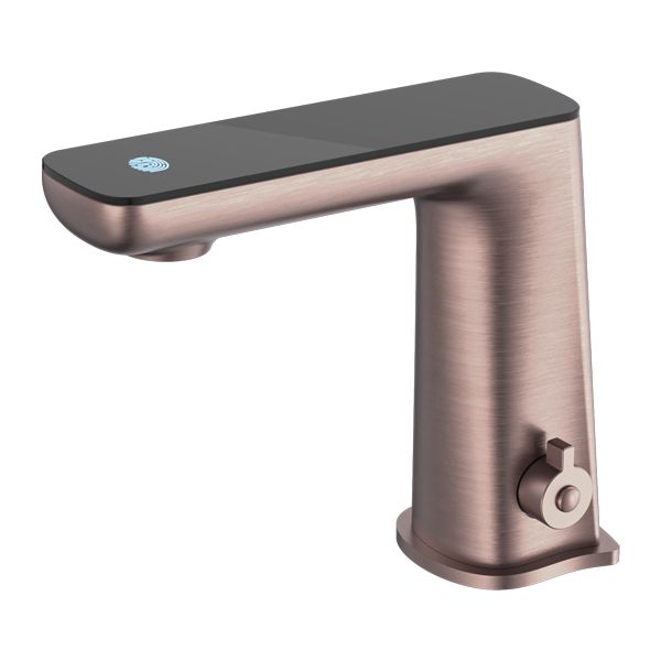 Nero Claudia Sensor Mixer With Black Top Display - Brushed Bronze-NR222101BZ-blue-leaf-bathware