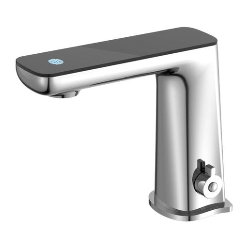 Nero Claudia Sensor Mixer With Black Top Display - Chrome-NR222101CH-blue-leaf-bathware