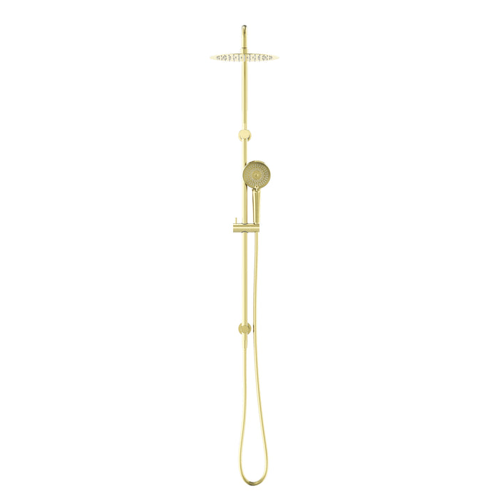 Nero Round Project Twin Shower - Brushed Gold-NR232105dBG-blue-leaf-bathware