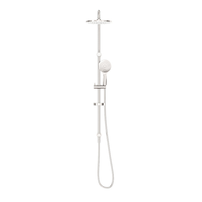 Nero Builder Project Twin Shower - Brushed Nickel-NR232105cBN-blue-leaf-bathware