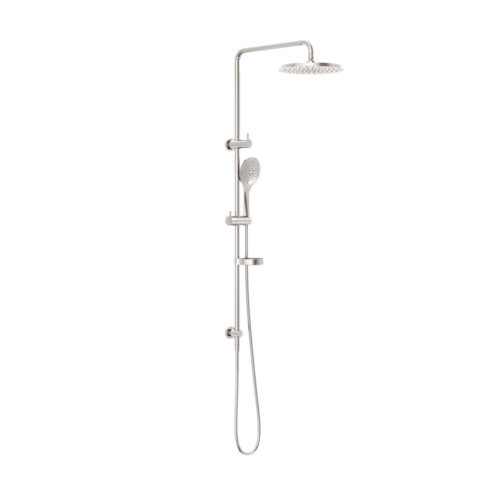 Nero Builder Project Twin Shower - Brushed Nickel-NR232105cBN-blue-leaf-bathware