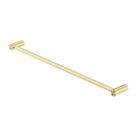 Nero Mecca II Single Towel Rail - Brushed Gold-blue-leaf-bathware