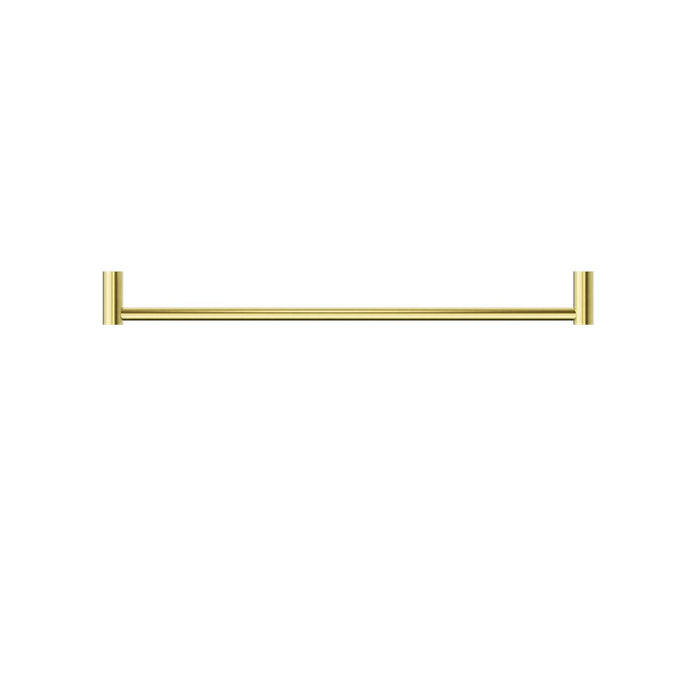 Nero Mecca II Single Towel Rail - Brushed Gold-blue-leaf-bathware