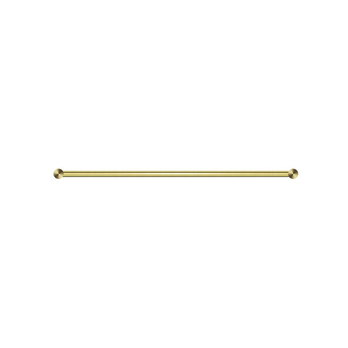 Nero Mecca II Double Towel Rail - Brushed Gold-blue-leaf-bathware