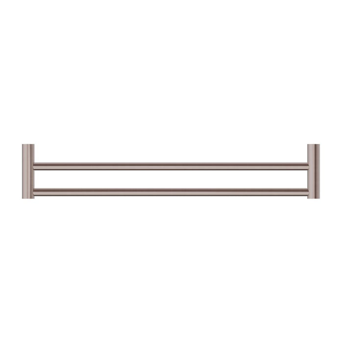 Nero Mecca II Double Towel Rail - Brushed Bronze-blue-leaf-bathware