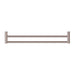 Nero Mecca II Double Towel Rail - Brushed Bronze-blue-leaf-bathware