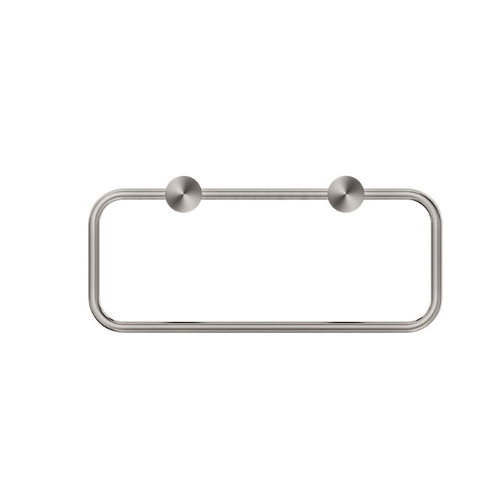 Nero Mecca II Towel Ring - Brushed Nickel-NR2380aBN-blue-leaf-bathware