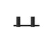 Nero Mecca II Toilet Roll Holder - Matte Black-NR2386MB-blue-leaf-bathware