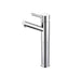 Nero Dolce Tall Basin Mixer Angle Spout - Chrome-NR250801aCH-blue-leaf-bathware