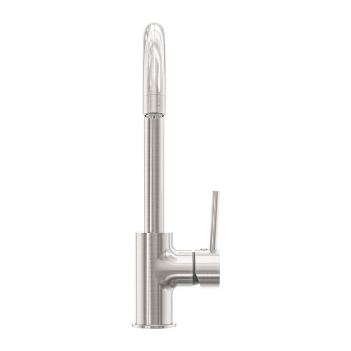 Nero Dolce Kitchen Mixer Gooseneck - Brushed Nickel-NR250807BN-blue-leaf-bathware