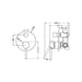 Nero Dolce Shower Mixer With Diverter - Chrome-NR250811aCH-blue-leaf-bathware