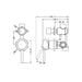 Nero Dolce Shower Mixer With Diverter Separate Back Plate - Chrome-NR250811eCH-blue-leaf-bathware