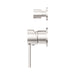 Nero Dolce Shower Mixer With Diverter Separate Back Plate - Brushed Nickel-NR250811eBN-blue-leaf-bathware