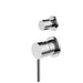 Nero Dolce Shower Mixer With Diverter Separate Back Plate - Chrome-NR250811eCH-blue-leaf-bathware