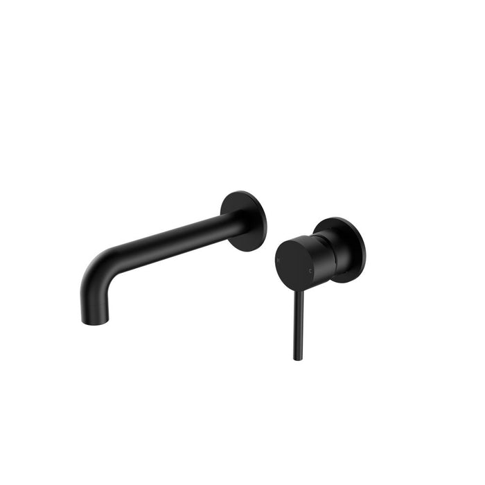 Nero Dolce Wall Basin/Bath Mixer Separate Back Plate - Matte Black-NR250810cMB-blue-leaf-bathware