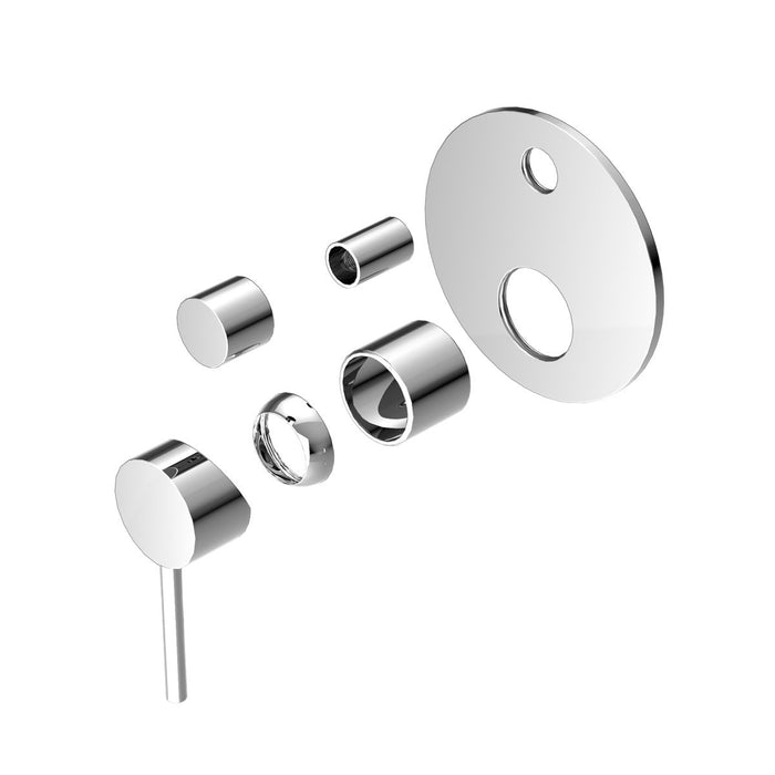 Nero Dolce Shower Mixer With Diverter (Trim Kit Only) - Chrome-NR250811aTCH-blue-leaf-bathware