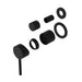 Nero Dolce Shower Mixer With Diverter Separate Back Plate (Trim Kit Only) - Matte Black-NR250811eTMB-blue-leaf-bathware