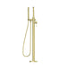 Nero Opal Freestanding Bath Mixer With Hand Shower - Brushed Gold-NR251903aBG-blue-leaf-bathware