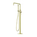 Nero Opal Freestanding Bath Mixer With Hand Shower - Brushed Gold-NR251903aBG-blue-leaf-bathware