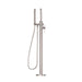 Nero Opal Freestanding Bath Mixer With Hand Shower - Brushed Nickel-NR251903aBN-blue-leaf-bathware