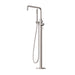 Nero Opal Freestanding Bath Mixer With Hand Shower - Brushed Nickel-NR251903aBN-blue-leaf-bathware