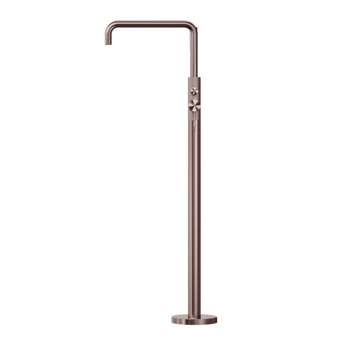 Nero Opal Freestanding Bath Mixer With Hand Shower - Brushed Bronze-NR251903aBZ-blue-leaf-bathware