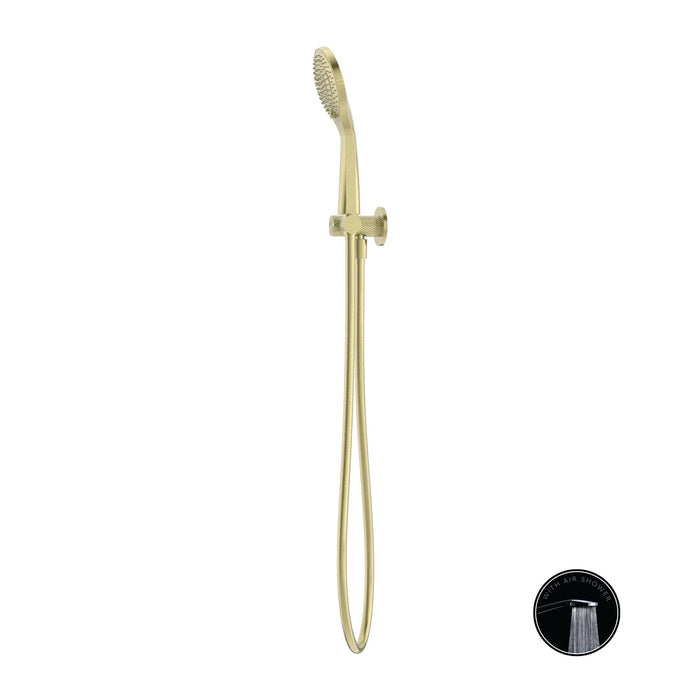 Nero Opal Shower On Bracket With Air Shower - Brushed Gold-NR251905BG-blue-leaf-bathware