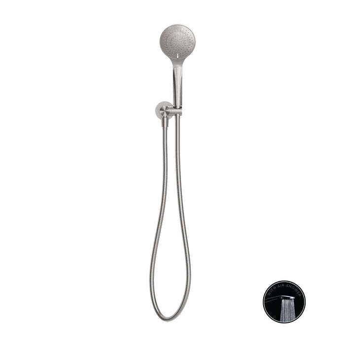 Nero Opal Shower On Bracket With Air Shower - Brushed Nickel-NR251905BN-blue-leaf-bathware