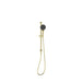 Nero Opal Shower Rail With Air Shower II - Brushed Gold-NR251905GBG-blue-leaf-bathware