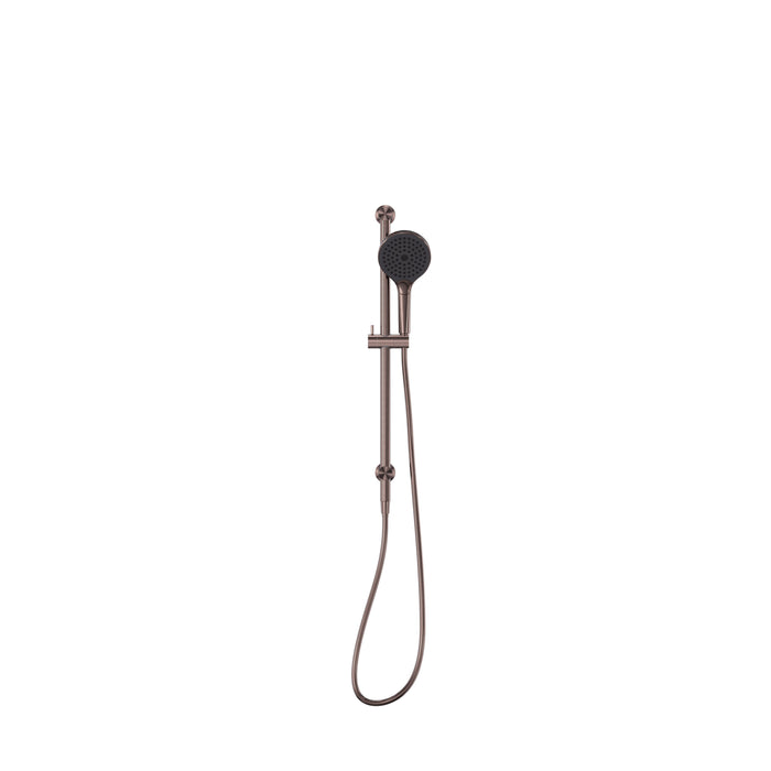 Nero Opal Shower Rail With Air Shower II - Brushed Bronze-NR251905GBZ-blue-leaf-bathware