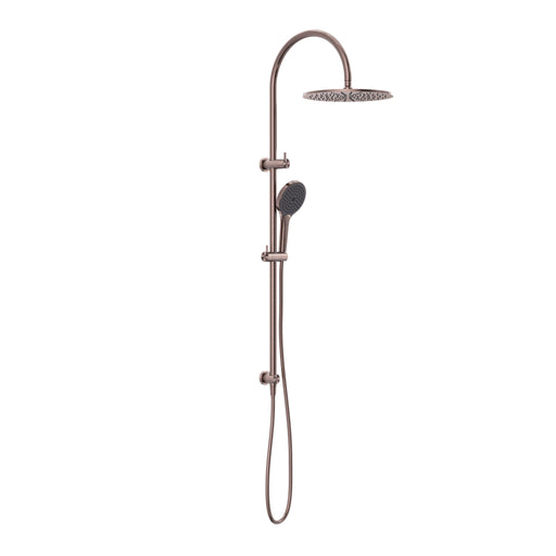 Nero Opal Twin Shower With Air Shower II - Brushed Bronze-NR251905HBZ-blue-leaf-bathware