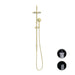 Nero Opal Twin Shower With Air Shower - Brushed Gold-NR251905bBG-blue-leaf-bathware