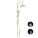 Nero Opal Twin Shower With Air Shower - Brushed Gold-NR251905bBG-blue-leaf-bathware