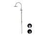 Nero Opal Twin Shower With Air Shower - Brushed Nickel-NR251905bBN-blue-leaf-bathware