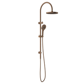 Nero Opal Twin Shower - Brushed Bronze-NR251905eBZ-blue-leaf-bathware