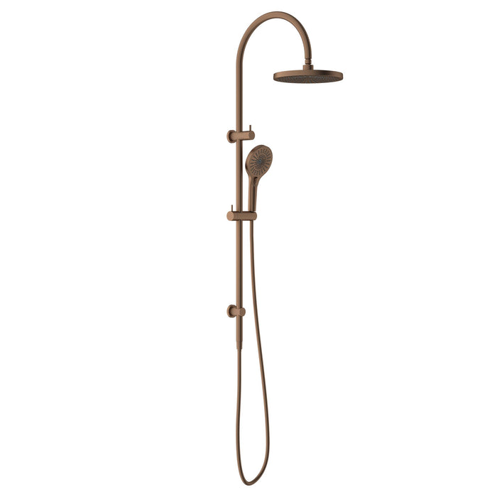 Nero Opal Twin Shower - Brushed Bronze-NR251905eBZ-blue-leaf-bathware