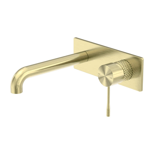 Nero Opal Wall Basin/Bath Mixer - Brushed Gold-blue-leaf-bathware